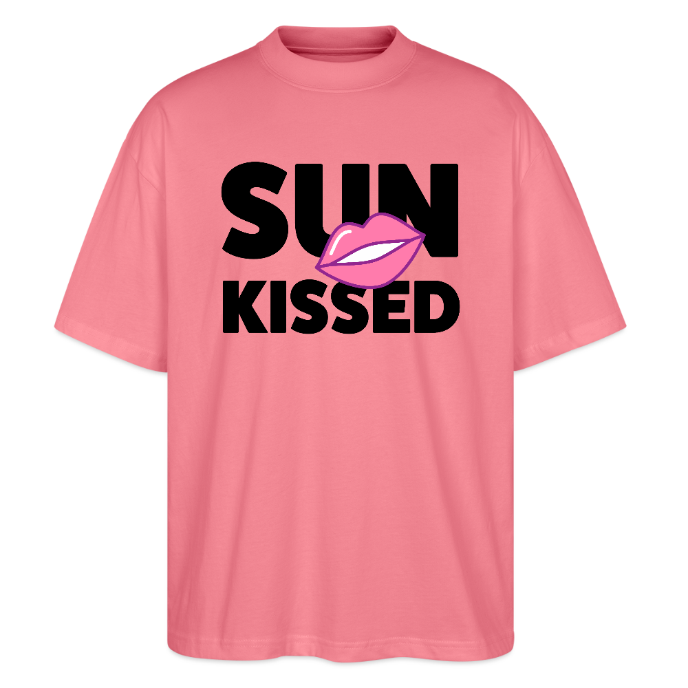 Oversized Unisex T-Shirt mit SUN KISSED PRINT - Pink 