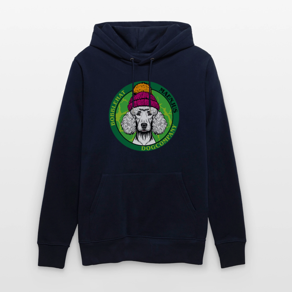 SUnisex Bio-Hoodie mit BOBBLEHAT DOGCOMPANY PRINT - Navy