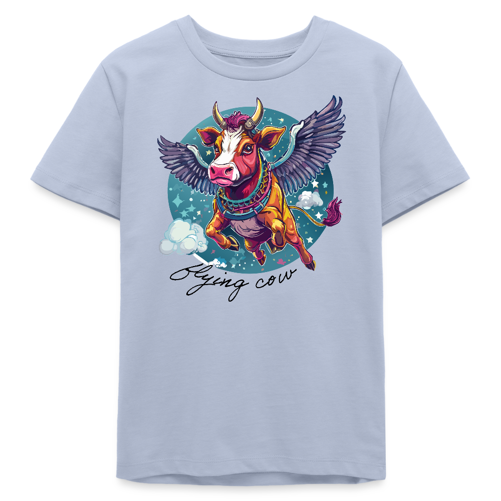 MNJS TEENS Bio T-Shirt mit FLYING COW PRINT - Lavendel-Violett