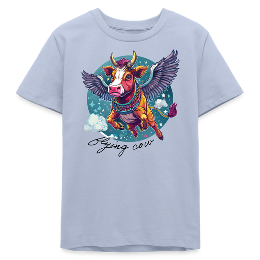MNJS TEENS Bio T-Shirt mit FLYING COW PRINT - Lavendel-Violett