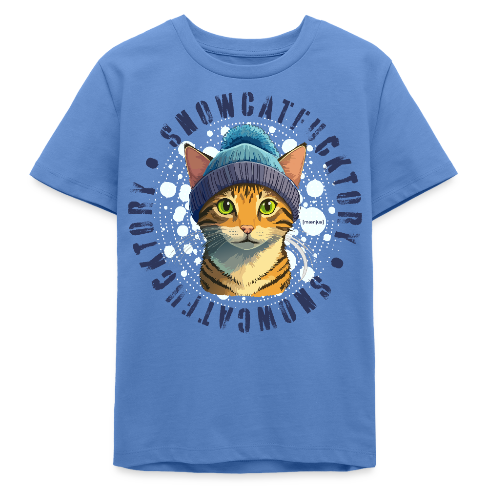 MNJS TEENS Bio T-Shirt mit SNOWCATFUCKTORY PRINT - Blau