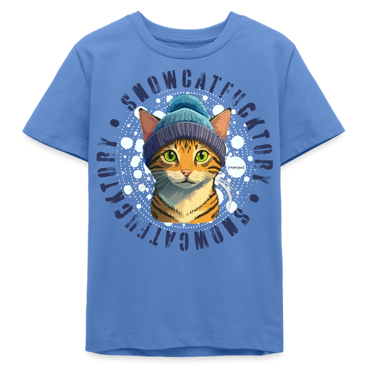 MNJS TEENS Bio T-Shirt mit SNOWCATFUCKTORY PRINT - Blau