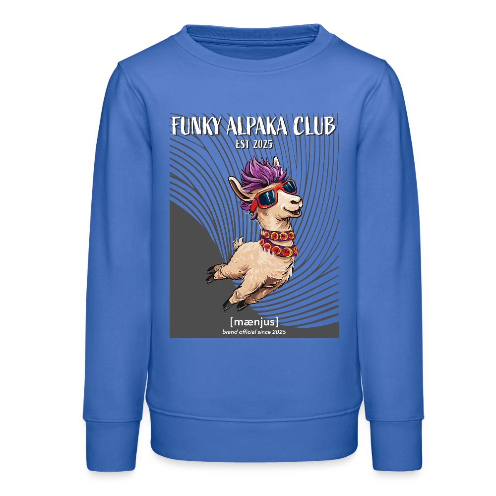MNJS TEENS Bio Sweatshirt mit FUNKY ALPAKA CLUB PRINT - carolina Blue