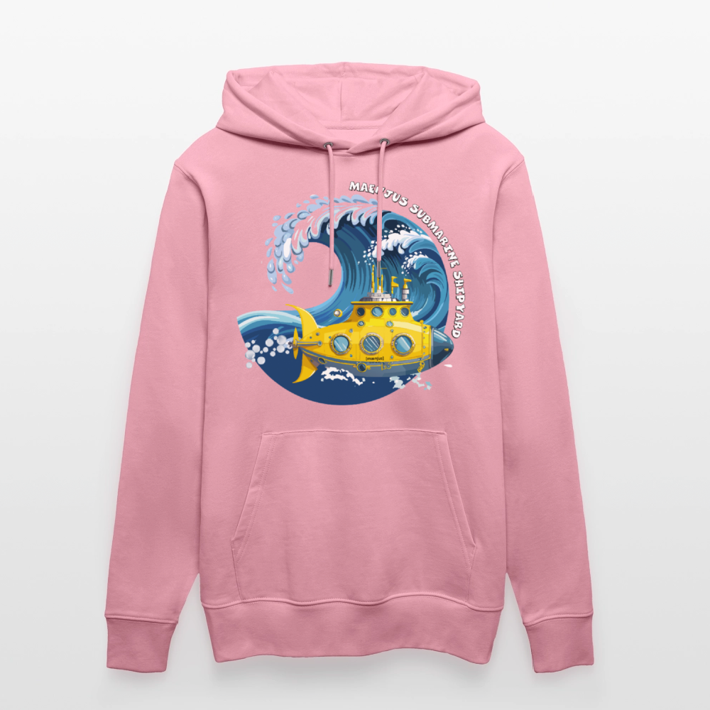 Unisex Bio-Hoodie mit MAENJUS SUBMARINE SHIPYARD PRINT - Lila Traum