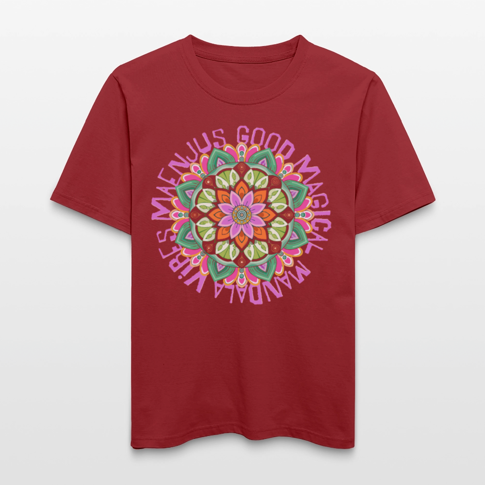 Unisex Bio-T-Shirt mit MANDALA VIBES PRINT - Erdrot