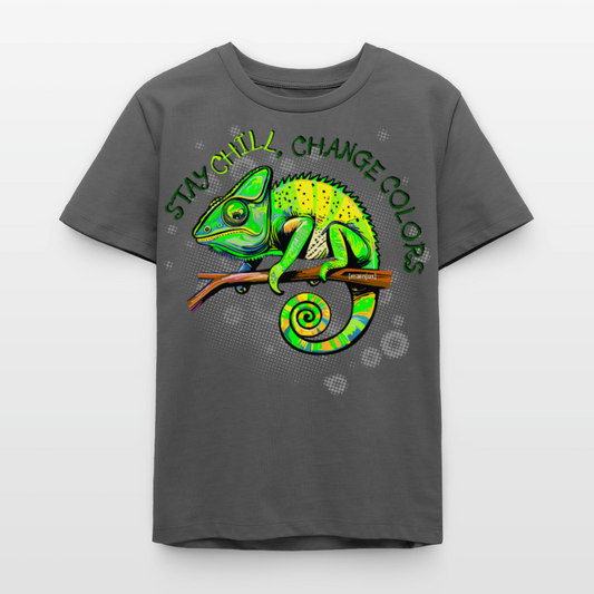 MNJS TEENS Bio T-Shirt mit CAMAELEON PRINT - Anthrazit