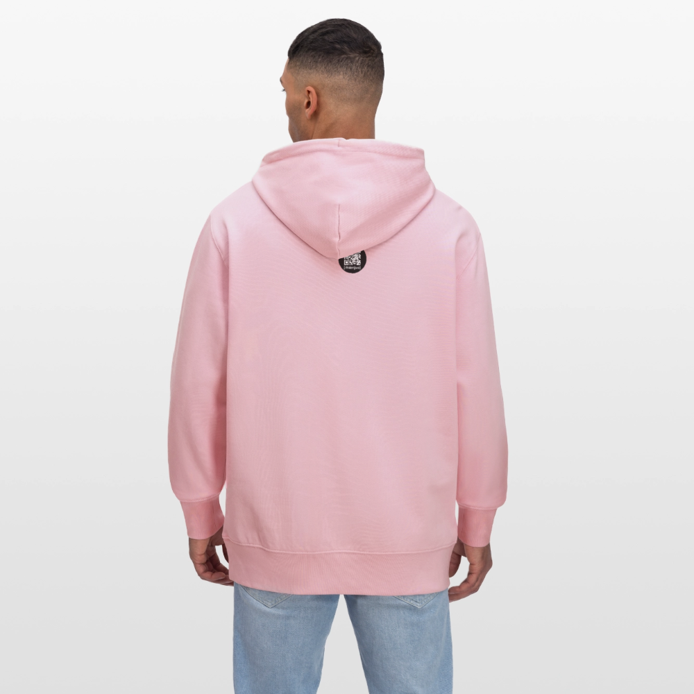 Unisex Bio-Hoodie mit KEEP CALM PRINT - Hellrosa