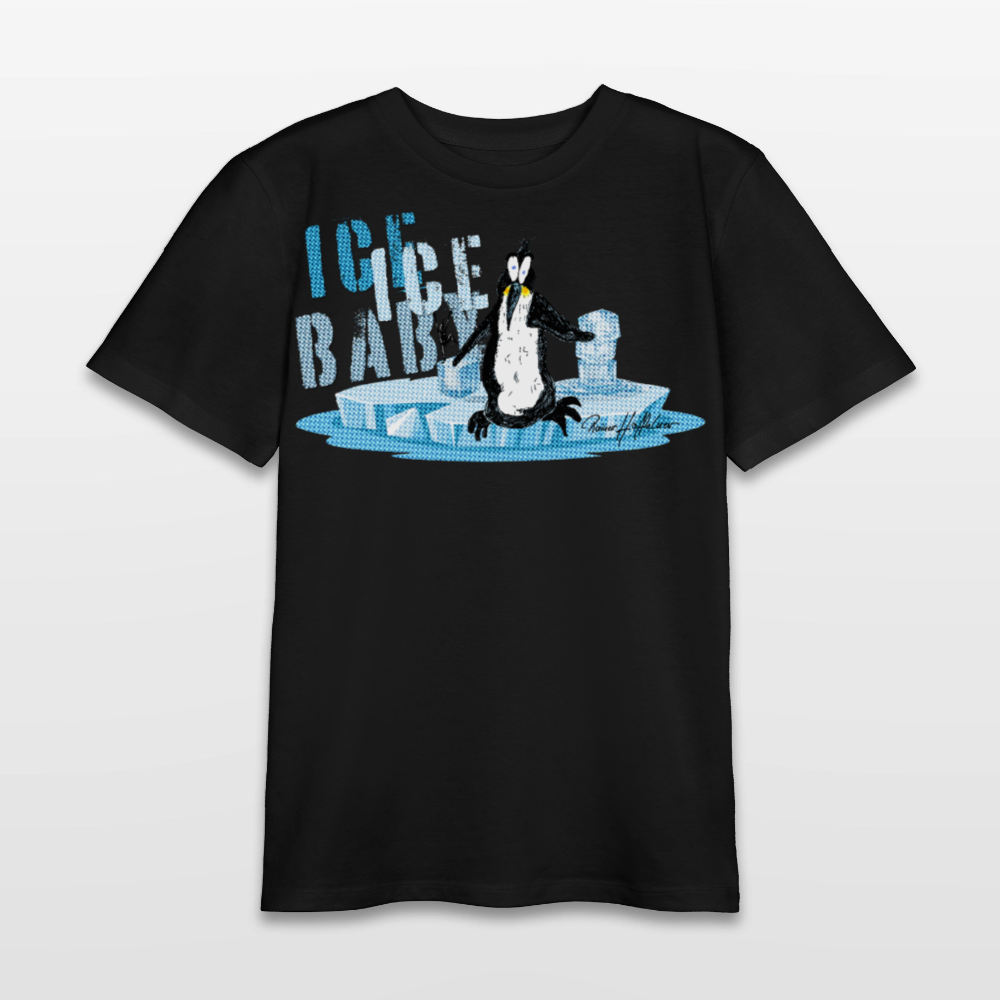 MNJS TEENS Bio T-Shirt mit ICE ICE BABY PRINT - Schwarz