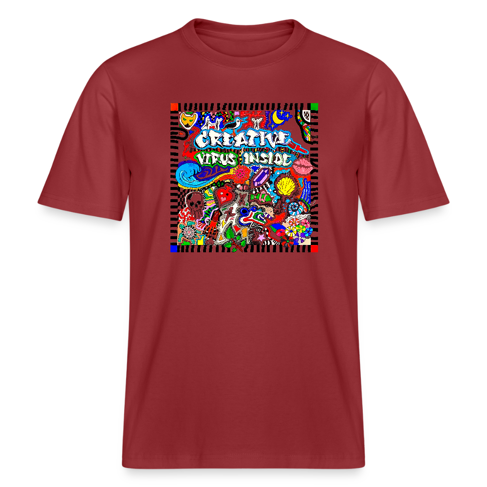 Unisex Bio-T-Shirt mit CREATIVE VIRUS INSIDE PRINT - Erdrot