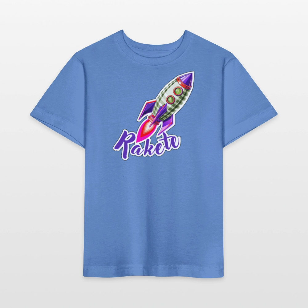 MNJS KIDS Bio T-Shirt mit RAKETE PRINT - Blau