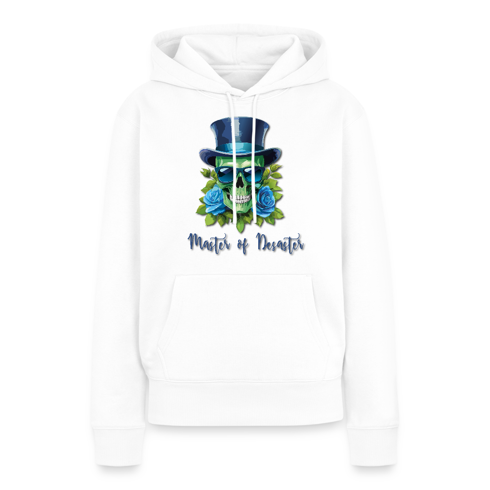 Frauen Premium Hoodie mit MASTER OF DESASTER SKULL PRINT - Weiß