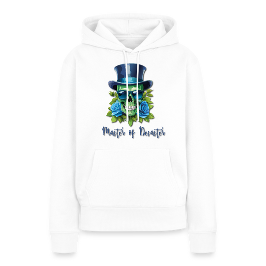 Frauen Premium Hoodie mit MASTER OF DESASTER SKULL PRINT - Weiß