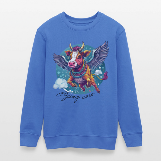 MNJS TEENS Bio Sweatshirt mit FLYING COW PRINT - carolina Blue