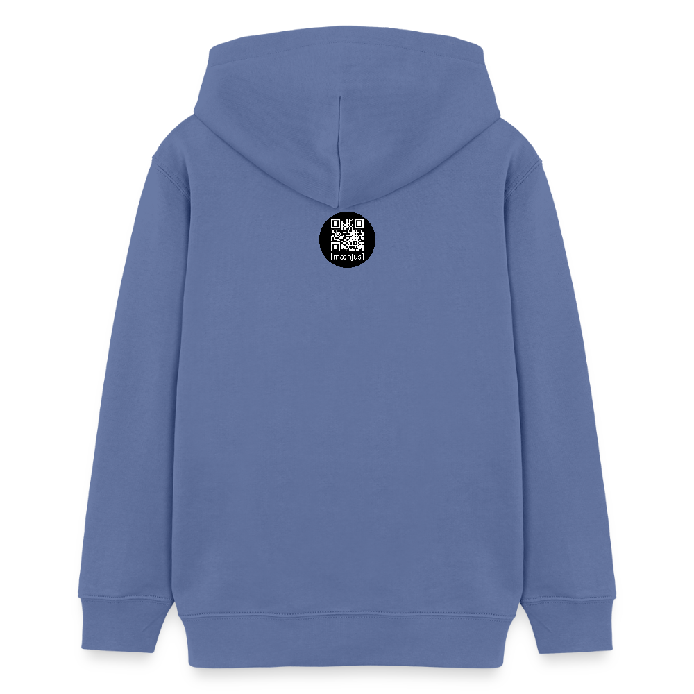 MNJS TEENS Bio-Hoodie mit WELCOME TO THE JUNGLE PRINT - Blau