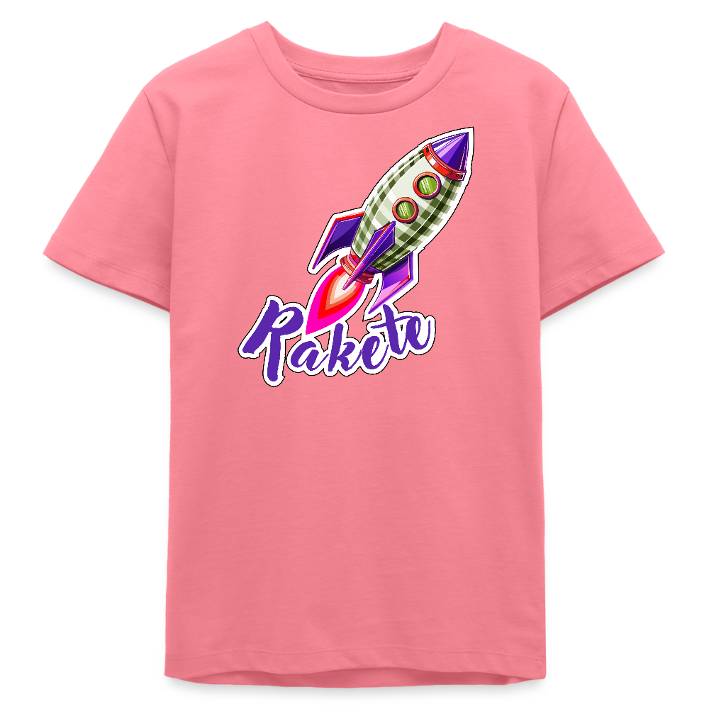 MNJS TEENS Bio T-Shirt mit RAKETE PRINT - Pink 