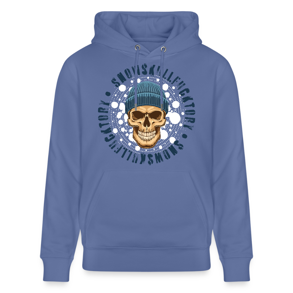 Unisex Hoodie mit SNOWSKULL PRINT - Blau