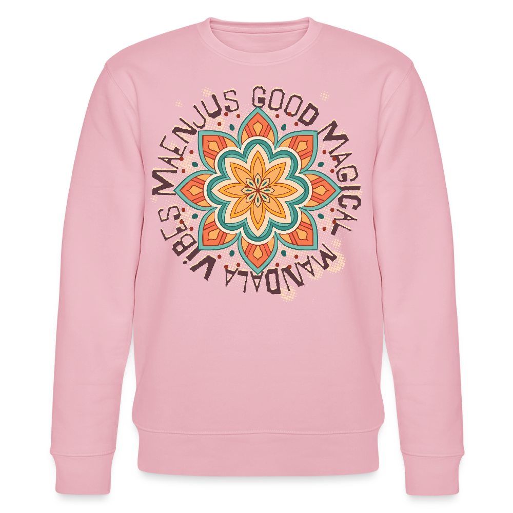 Unisex Bio-Sweatshirt mit MANDALA VIBES PRINT - Hellrosa