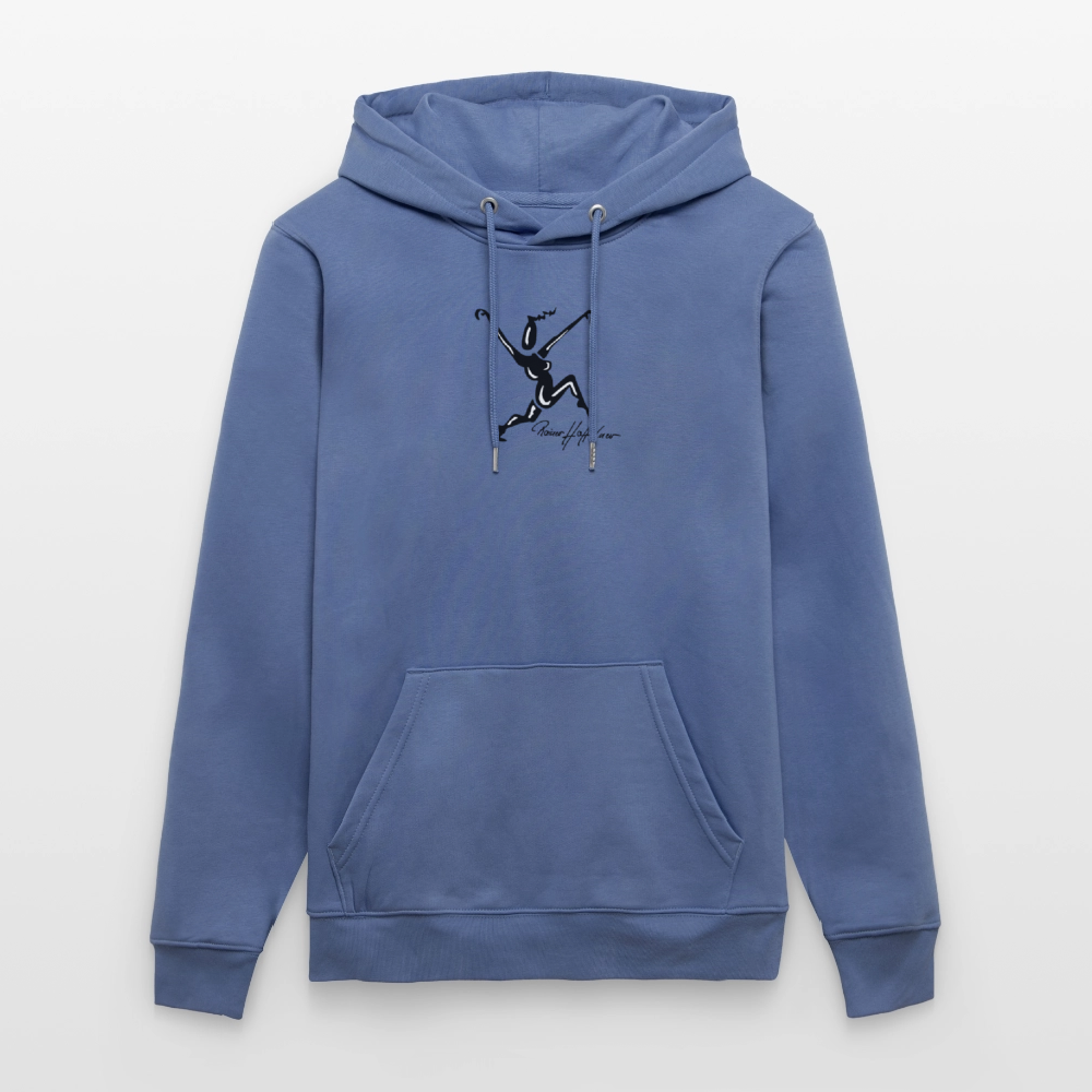 Unisex Bio-Hoodie mit TUSCHEWEIBCHEN PRINT - Blau