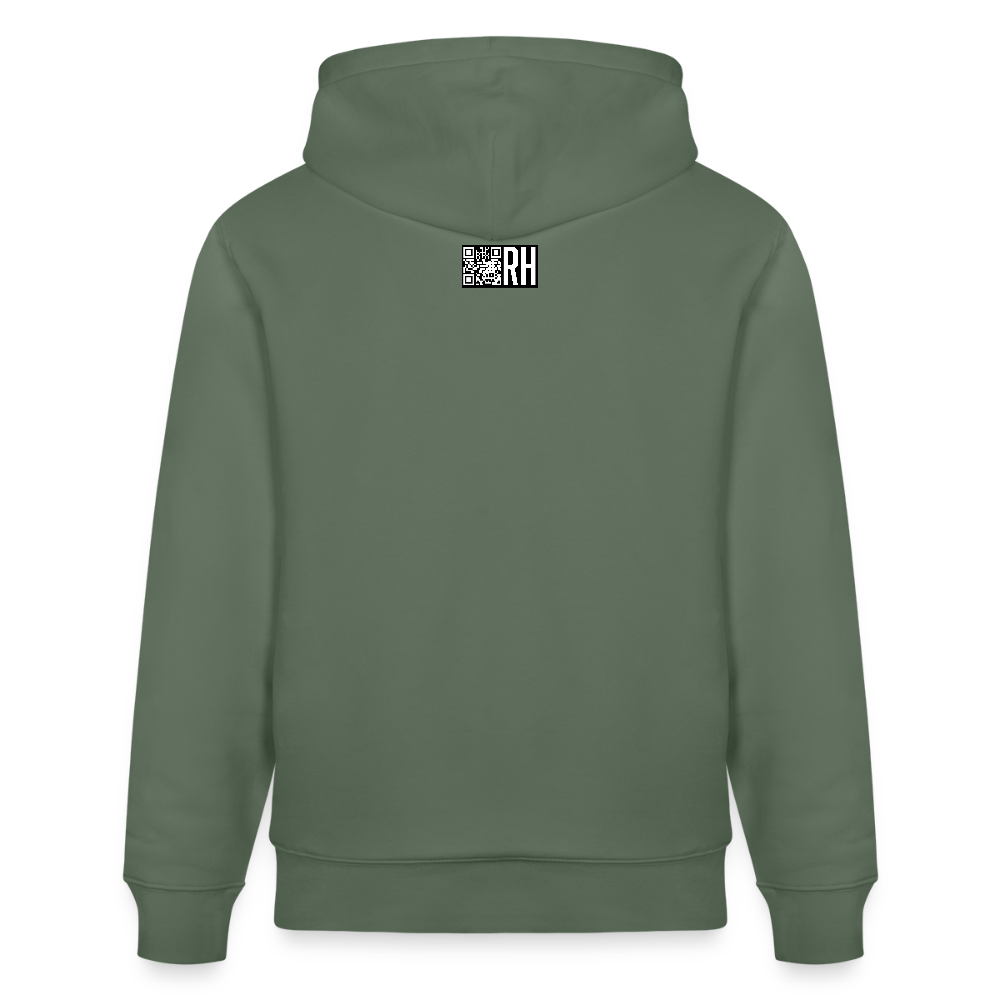Unisex Bio-Hoodie mit STREET ART PRINT - Tanngrün