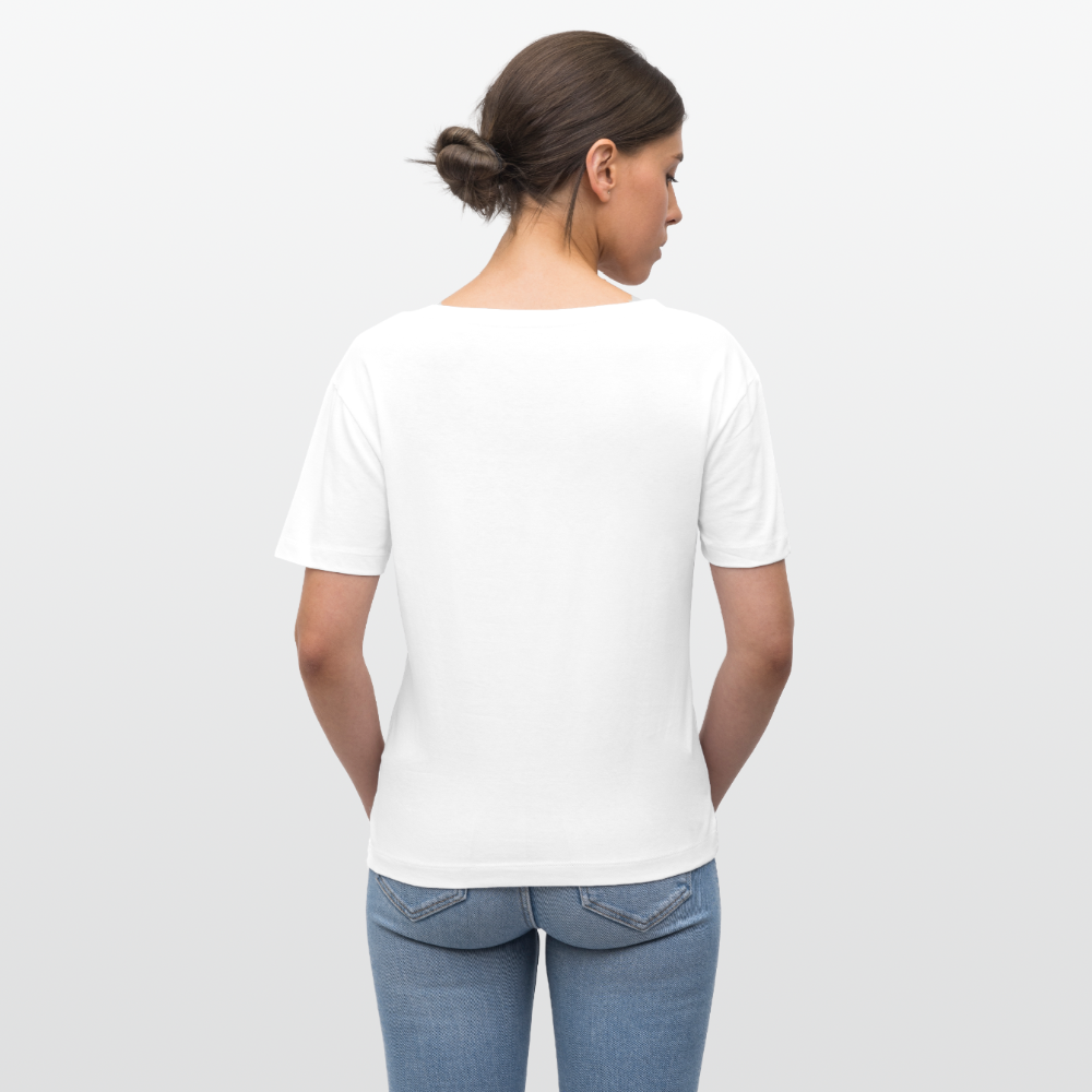 Frauen T-Shirt mit AUS DIE MAUS PRINT - Weiß