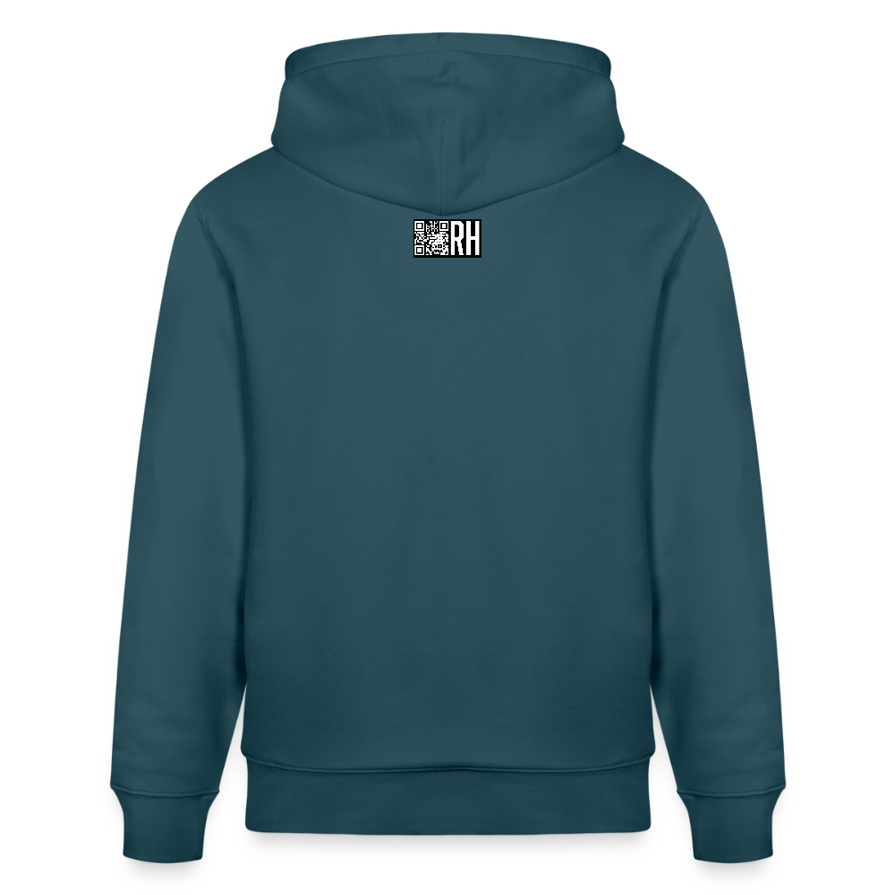 Unisex Bio-Hoodie mit ICE ICE BABY PINGUIN PRINT - Dunkles Petrol