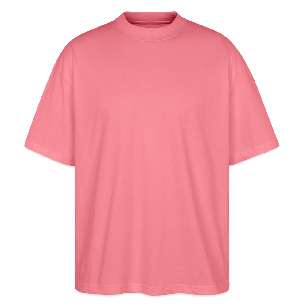 Oversized Unisex T-Shirt mit STEELPUNK PRINT Rückseite - Pink 