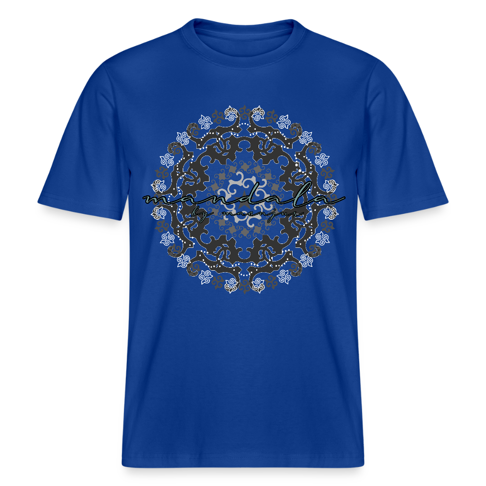 Unisex Bio-T-Shirt mit BLACK MANDALA PRINT - Dunkelblau