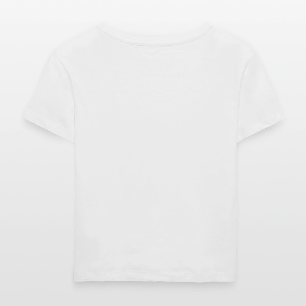 Frauen T-Shirt mit MONKEY IN LOVE PRINT - Weiß