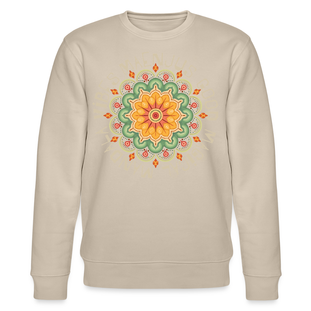 Unisex Bio-Sweatshirt mit MANDALA VIBES PRINT - Beige