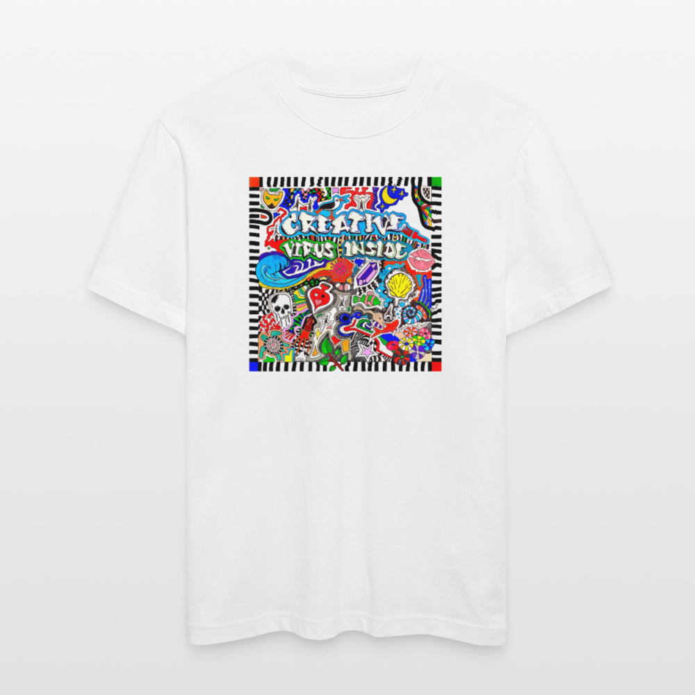 Unisex Bio-T-Shirt mit CREATIVE VIRUS INSIDE PRINT - Weiß