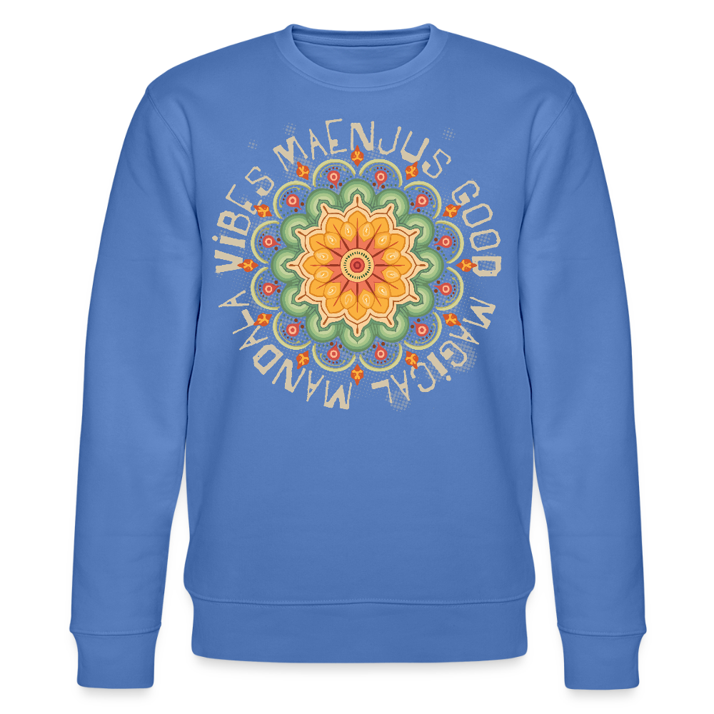 Unisex Bio-Sweatshirt mit MANDALA VIBES PRINT - Blau