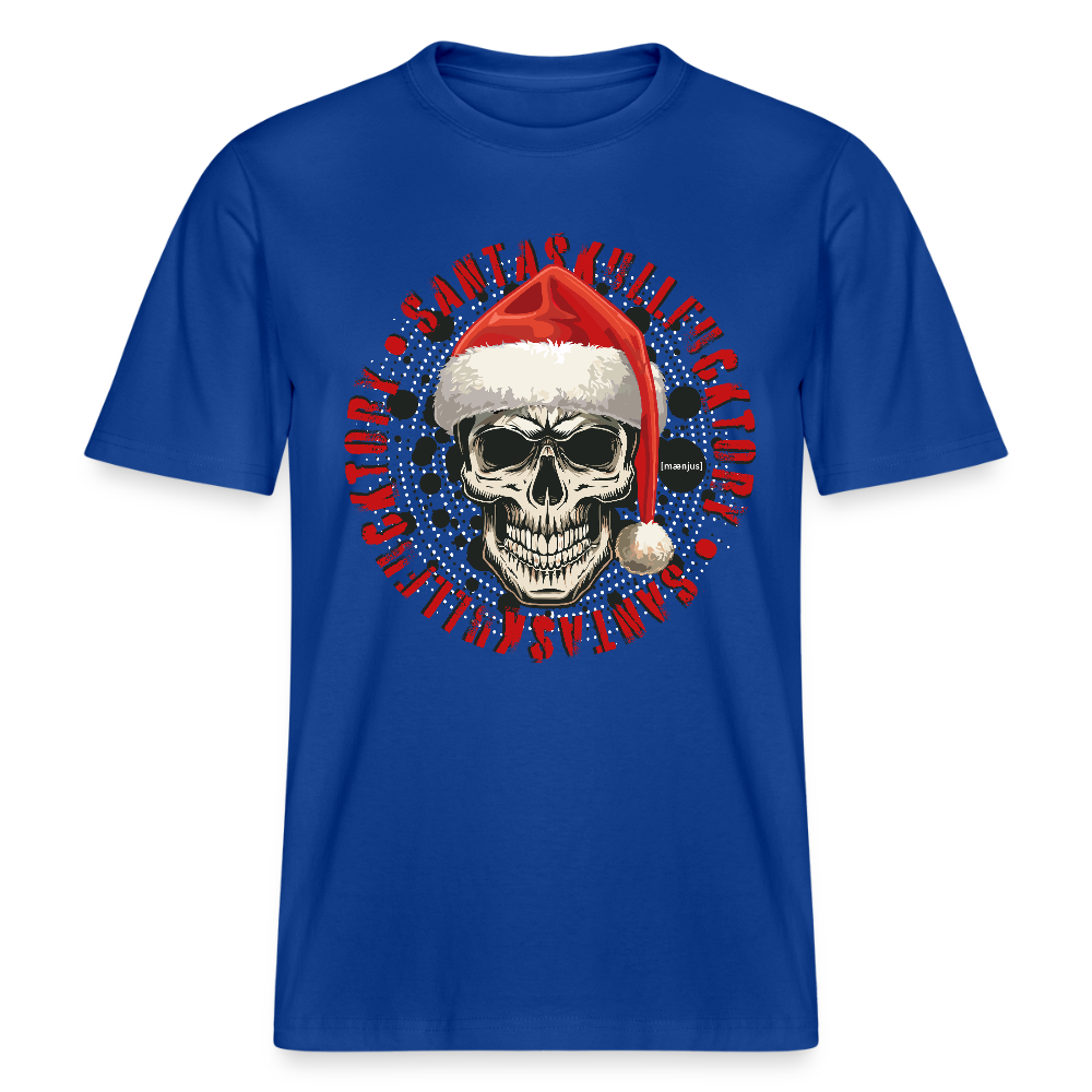 Unisex Bio-T-Shirt mit SANTASKULL FUCKTORY PRINT - Dunkelblau