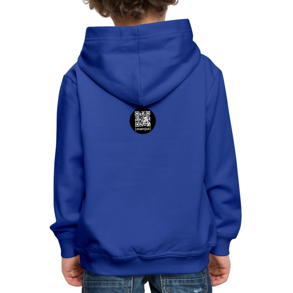 MNJS KIDS Premium Hoodie mit DEEP FOREST GREEN TIGERRABBIT PRINT - Royalblau