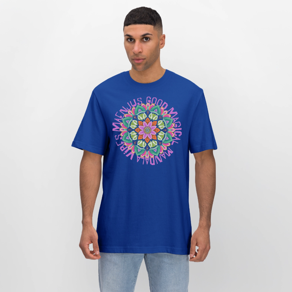 Unisex Bio-T-Shirt mit MANDALA VIBES PRINT - Dunkelblau