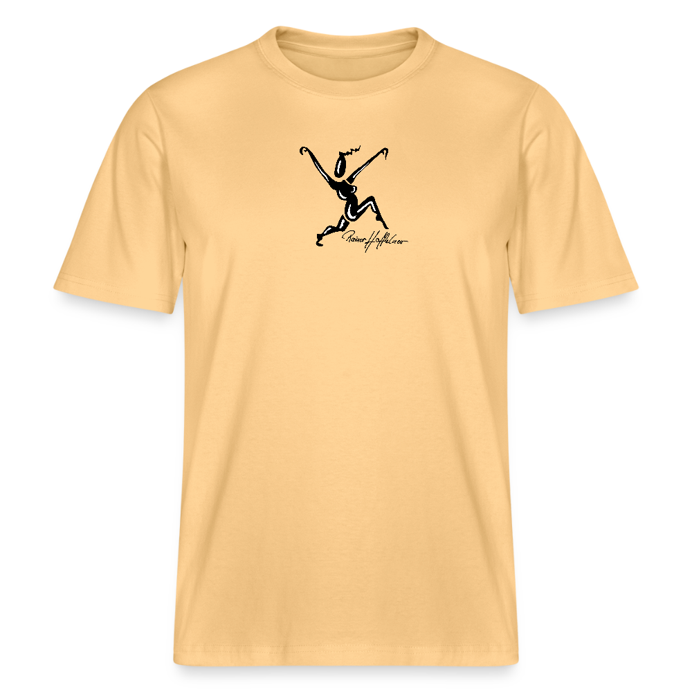 Unisex Bio-T-Shirt mit TUSCHEWEIBCHEN PRINT - Hellgelb