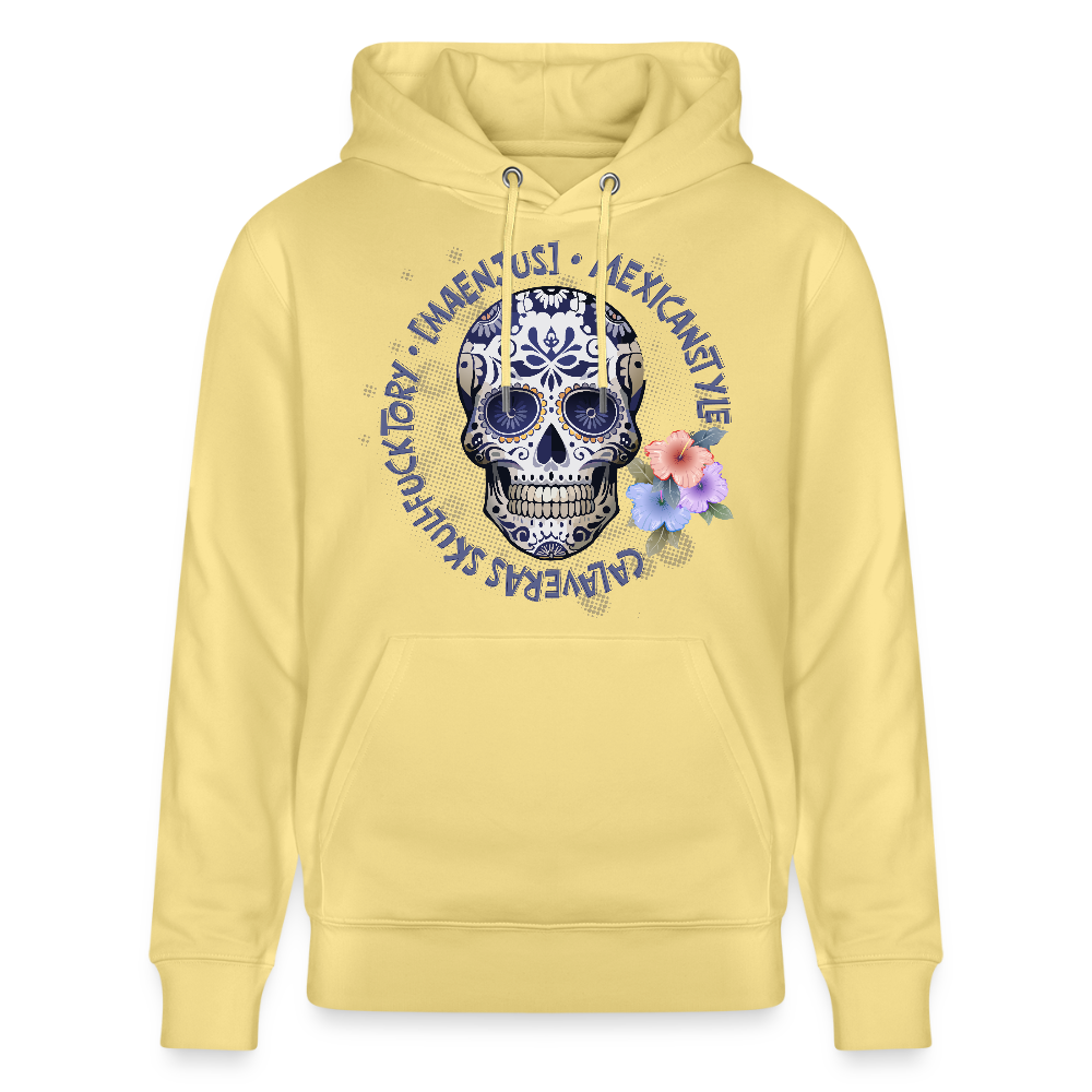 Unisex Bio-Hoodie mit MAENJUS MEXICANSTYLE PRINT - Gelb Viva 