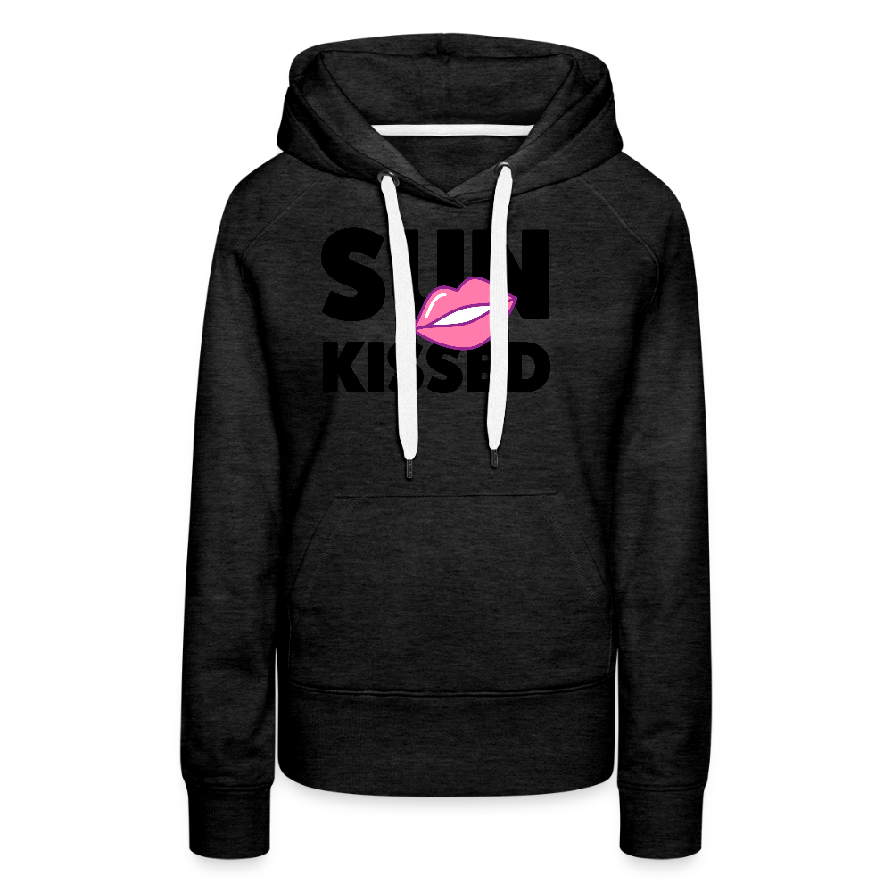 Frauen Premium Hoodie mit SUN KISSED PRINT - Anthrazit