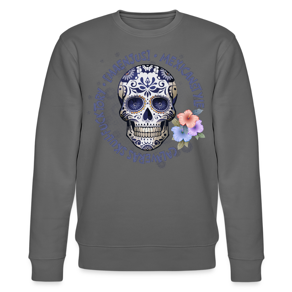 Unisex Bio-Sweatshirt mit MAENJUS MEXICANSTYLE PRINT - Anthrazit