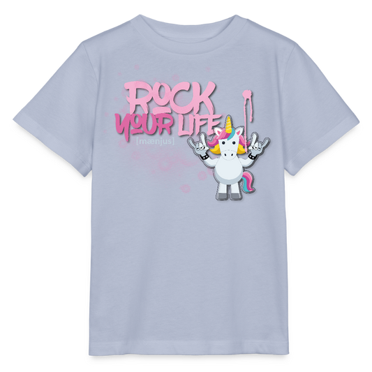 MNJS KIDS Bio T-Shirt mit ROCK YOUR LIFE PRINT - Lavendel-Violett