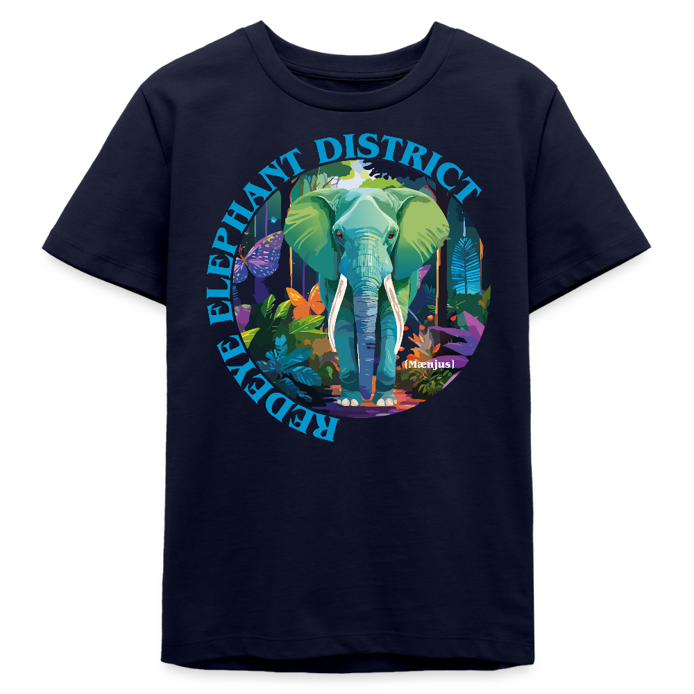 MNJS TEENS Bio T-Shirt mit REDEYE ELEPHANT DISTRICT PRINT - Navy