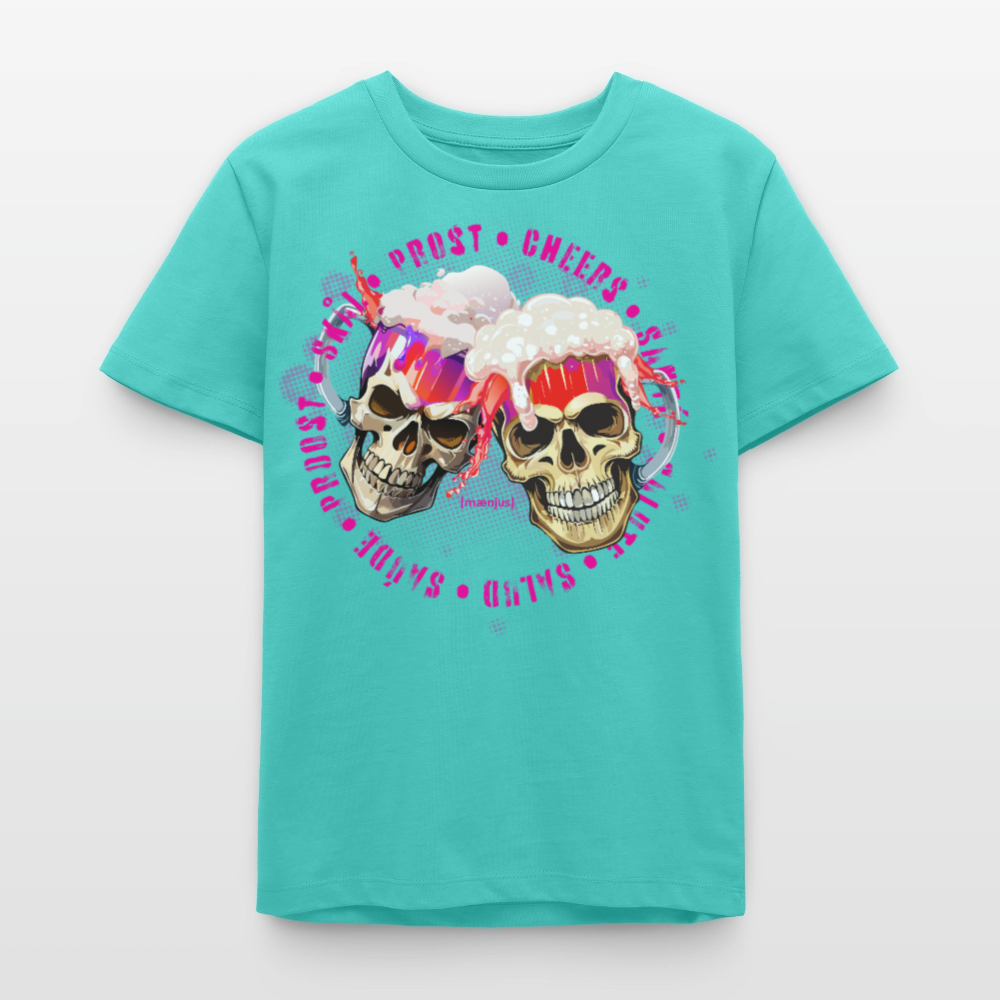 MNJS TEENS Bio T-Shirt mit OKTOBERFEST EDITION GIRLS PRINT - Poolblau