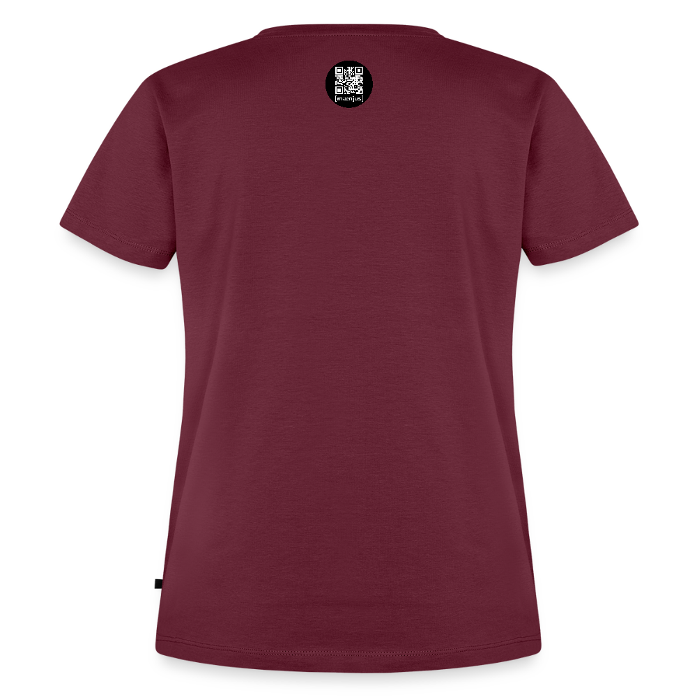 Frauen Premium T-Shirt mit OKTOBERFEST SKULL GIRL PRINT - Burgunderrot