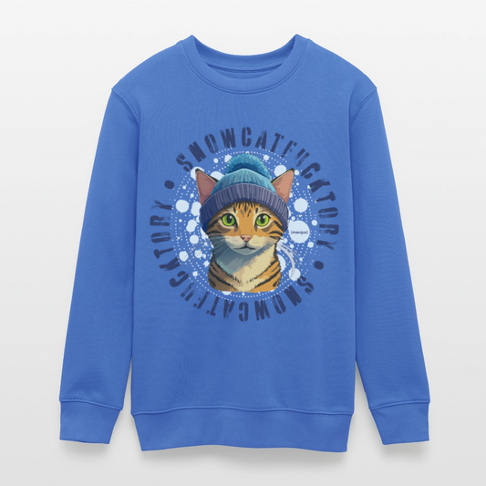 MNJS TEENS Bio Sweatshirt mit SNOWCATFUCKTORY PRINT - carolina Blue