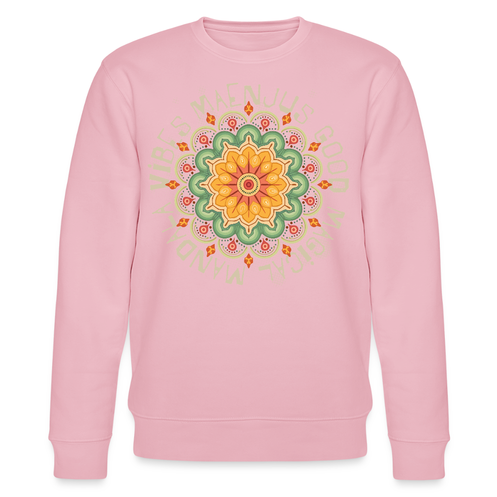 Unisex Bio-Sweatshirt mit MANDALA VIBES PRINT - Hellrosa
