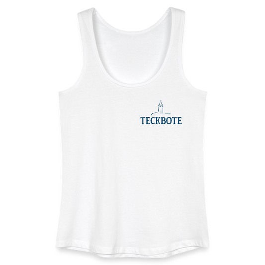 Frauen Bio Tank Top mit TECKBOTE PRINT - Weiß