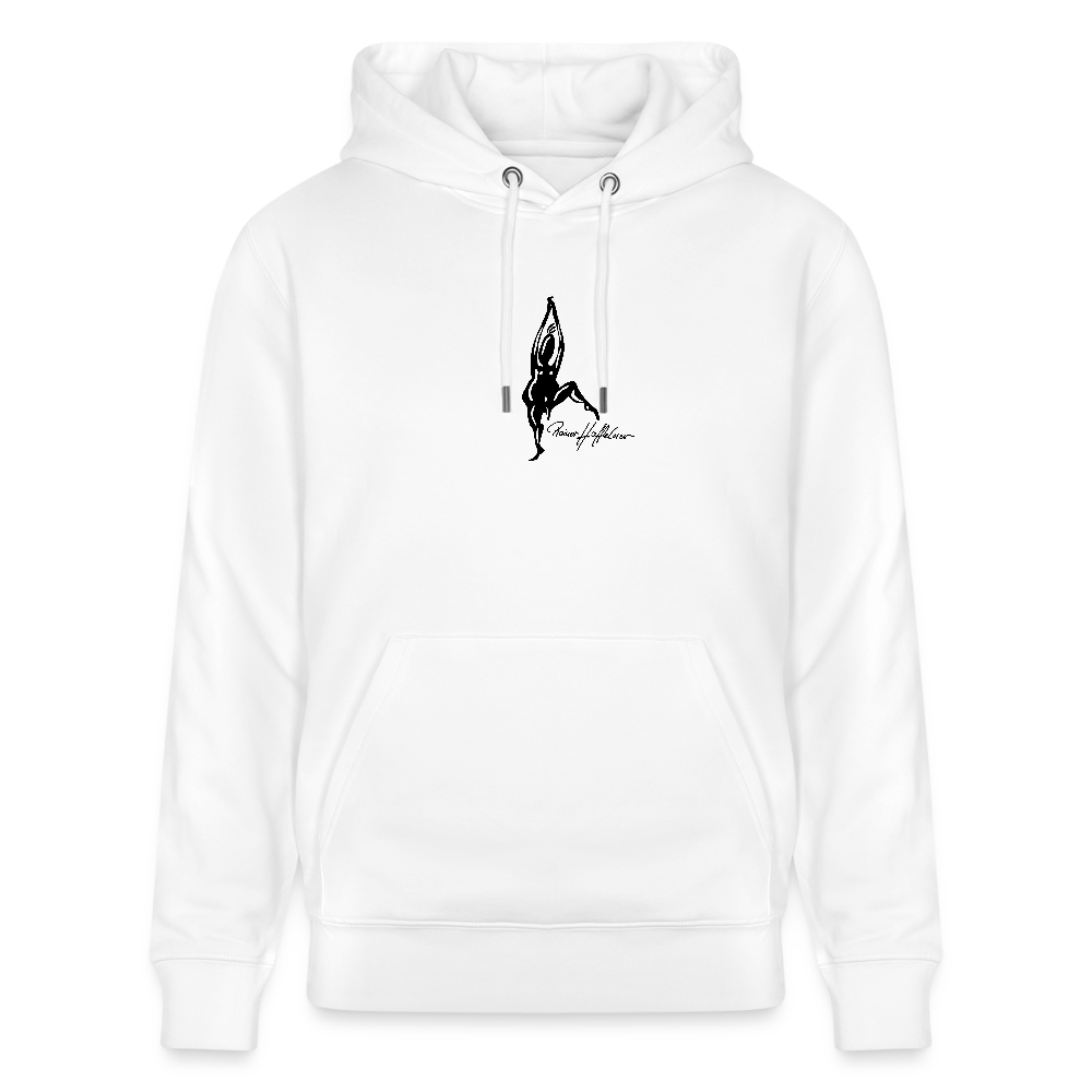 Unisex Bio-Hoodie mit TUSCHEMÄNNCHEN PRINT - Weiß