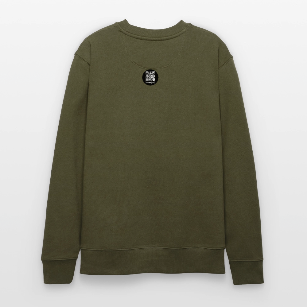 Unisex Bio-Sweatshirt mit MANDALA VIBES PRINT - Khaki