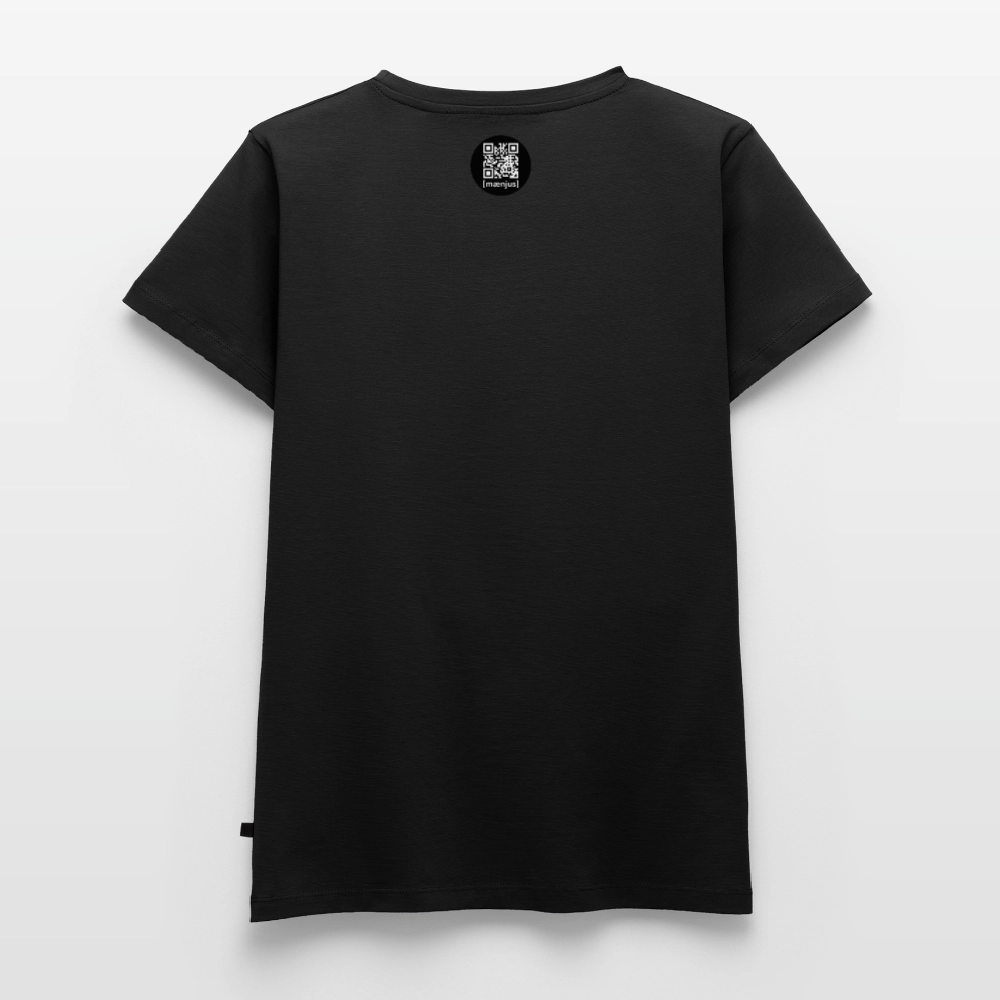 Frauen Premium T-Shirt mit OKTOBERFEST SKULL GIRL PRINT - Schwarz