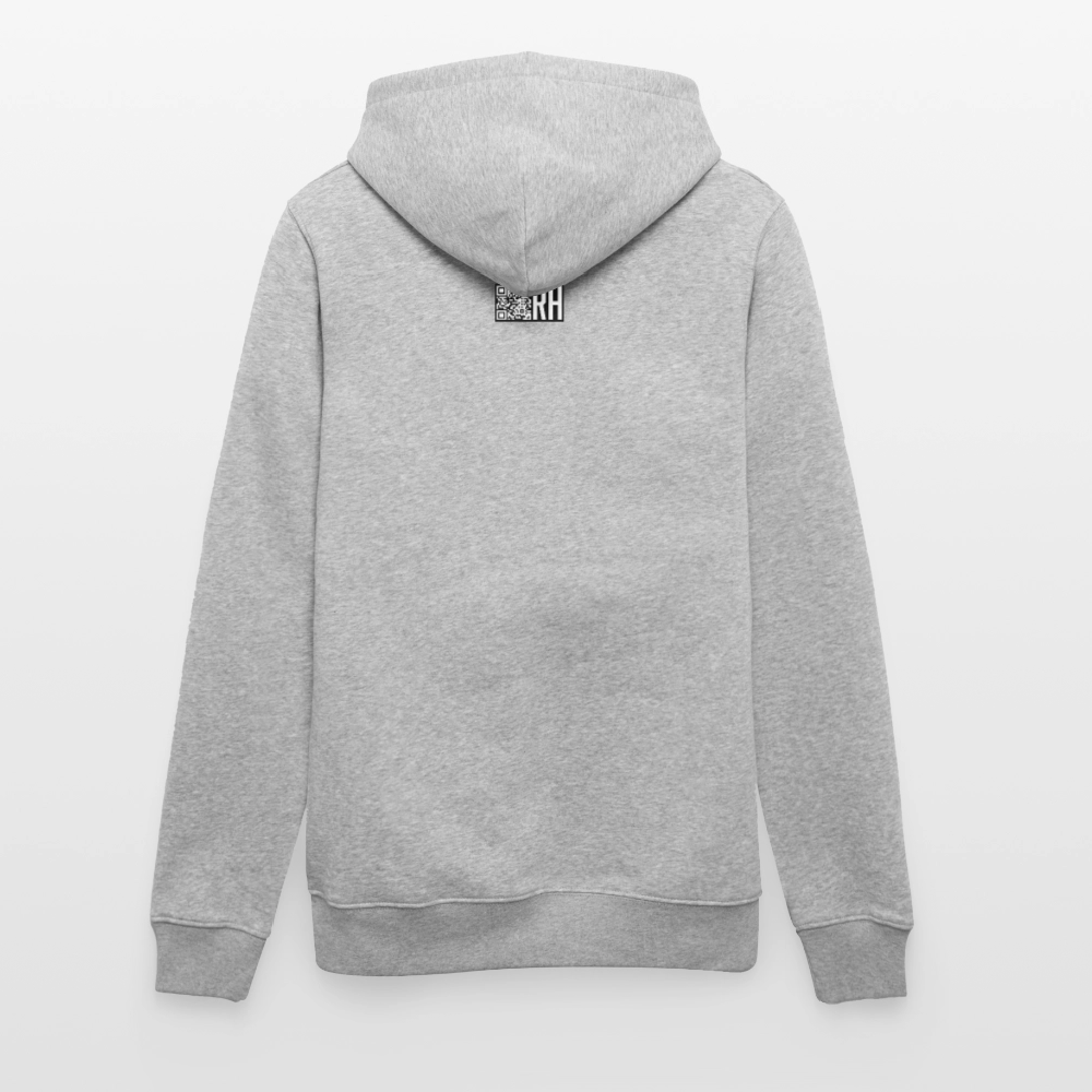 Unisex Bio-Hoodie mit ICE ICE BABY PINGUIN PRINT - Grau meliert