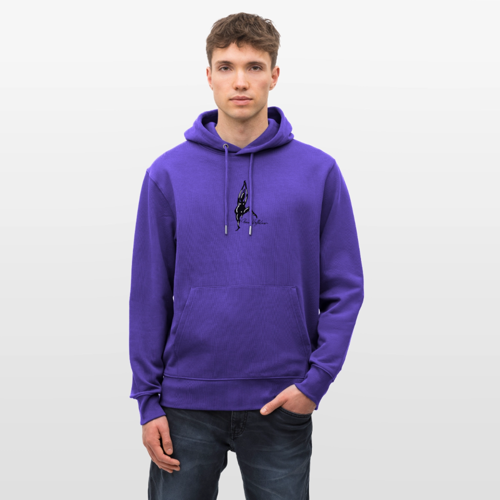 Unisex Bio-Hoodie mit TUSCHEMÄNNCHEN PRINT - Purple Love 